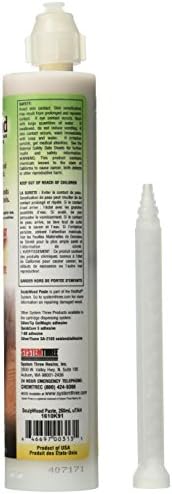 System Three SculpWood Paste Wood Epoxy Filler, UTAH Cartridge, 8.4oz