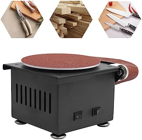 2 in 1 Mini Disc Sander 6-Inch, 1.2x15in Belt Bench Grinder, Adjustable Speed Electric Sander Suitable for Diy Grinding of Metal, Wood, Aluminium, Etc
