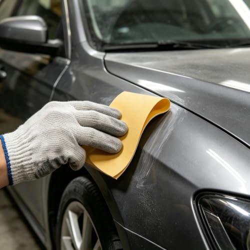 Premium Soft Hand Sanding Sheets Roll,Flexible Abrasive Sandpaper for Auto Body Repair, Paint Prep & Fine Woodworking,Ideal for Professional Mechanics and DIY,150Pcs/Roll,Grit 600