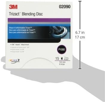 3M 02090 Trizact Hookit 6" P1000 Blending Disc
