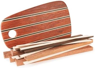 Woodcraft Woodshop Exotic Cutting Board Kit 3/4" X 10" X 16" Andira, Hard Maple, Wenge
