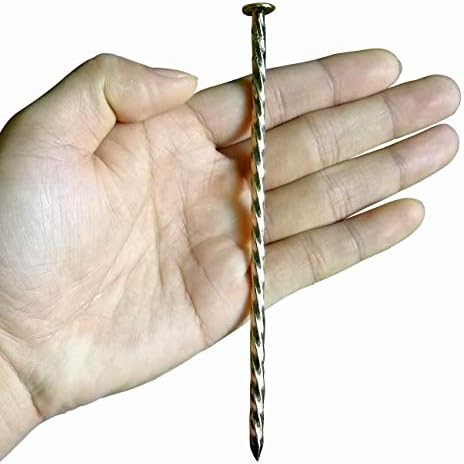 140 Pcs 6 inch Metal Turf Spikes,Artificial Grass Nails,Weed Barrier Stakes