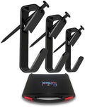 Picture Hanging Kit, Extra Thick, 100lb 50lb 30lb, Heavy Duty Plaster Wall and Drywall Large Hangers and Hooks Hardware for Painting and Frame to Hang on, 390pcs Black with Nails