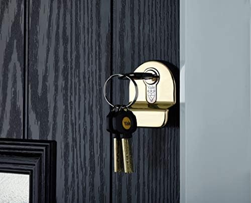 Yale B-YS3-5045B Anti-Snap 3 Star Euro Double Cylinder, High Security, 50:45 (95mm), Brass Finish