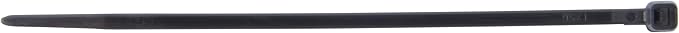 Gardner Bender 46-104UVB Cable Tie, 4 inch, 18 lb, Electrical Wire and Cord Management, Nylon Zip Tie, 100 Pk, UV Resistant Black