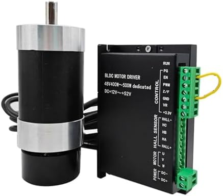 ER11 Brushless Spindle+57MM Clamp with Screws+ 48V Brushless Electronic Starter Driver+ER11-10mm Built in Sensor 48V500W-T3