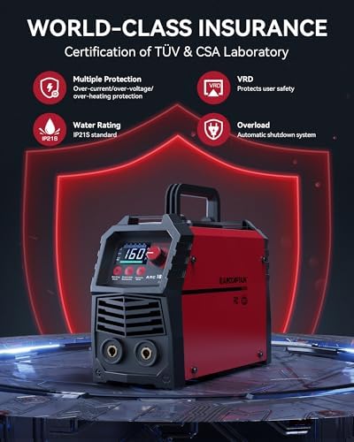 ARCCAPTAIN 160A Stick Welder, ARC/Lift TIG Welding Machine, 110V/220V