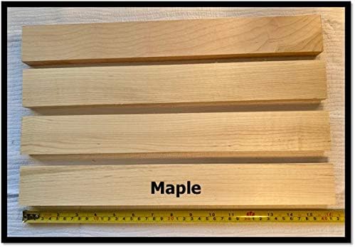 Woodchucks Wood Maple 3/4 Inch x 2 Inch x 16 Inch Solid Hardwood Lumber as Cutting Board Wood (6 Pack)