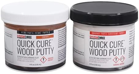 SYSTEMTHREE Quick Cure Putty, Cherry, 8-oz Kit
