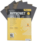 Indasa 50 PCS 9x11” Wet & Dry Sandpaper Sheets, 240 GRIT, Rhynowet Clog-Resistant Abrasive for Wood, Metal, Auto, Paint & Clear Coat Finishing, Sand Paper Aluminum Oxide, Plusline