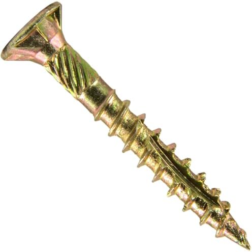 Jake Sales #10 X 1-1/2" Gold Star Wood Screw Torx/Star Drive Flat Head (5 POUNDS - 655 Approx. Screw Count) - Multipurpose Torx/Star Drive Wood Screws