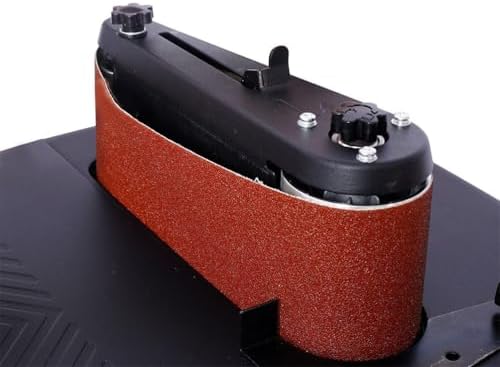 Oscillating Belt and Spindle Sander, 2-in-1 Combination Woodworking Sander with 4x24 Belt and 5 Sanding Sleeves, Tilting Table and Dust Port