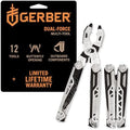 Gerber Gear Dual-Force Multitool - Heavy Duty, Center Axis Driver, Blunt Nose Pliers with Saw, Wire Cutters, Bit Storage, and More - Multi