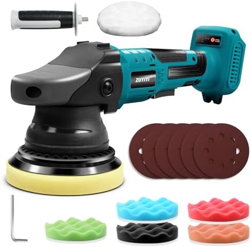 Cordless Buffer Polisher for Makita 18V Battery, 5 Inch Car Polisher