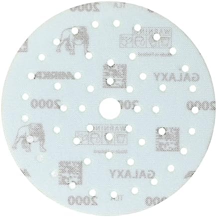 Mirka Galaxy Multifit 6 Inch Ceramic Discs, 2000 Grit, Hook & Loop, 50 Pack