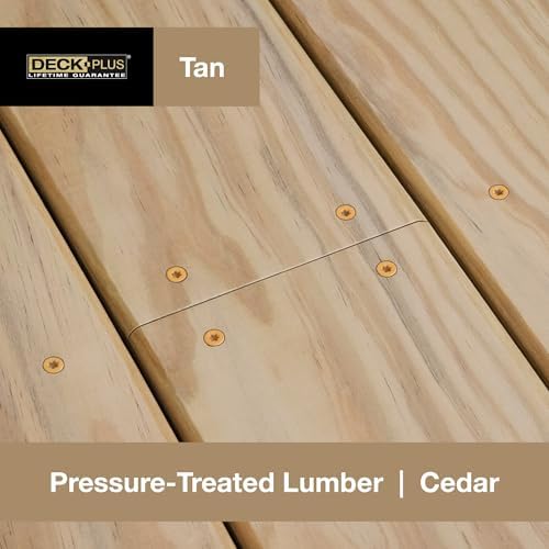 Deck Plus Deck Screws, #8 x 2in, 3125 Pack, Tan Epoxy
