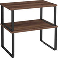 SONGMICS Cabinet Organizer Shelf, Set of 2 Spice Rack, Kitchen Storage