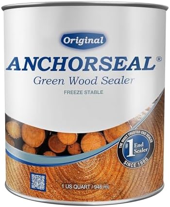 ANCHORSEAL Classic Log and Lumber End Sealer, Prevents Checking, 1 Quart