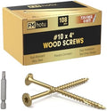 #10 x 4” Deck Screws, 108Pcs Star Drive Wood Screws