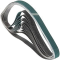 12 Pcs Sanding Belts 1 x 42 Inch 180 Grit Zirconia
