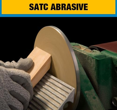 S SATC 300 PCS 6 Inch PSA Sanding Discs 220 Grit Premium Gold Aluminum Oxide Sticky-Back Sandpaper Roll for DA Sanders Ideal for Auto Woodworking Metal Polishing