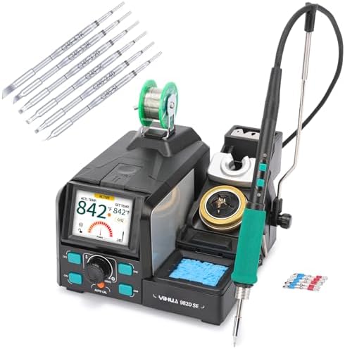 YIHUA 982D SE 200W Soldering Station Kit with Auto Calibration and 7 Tips