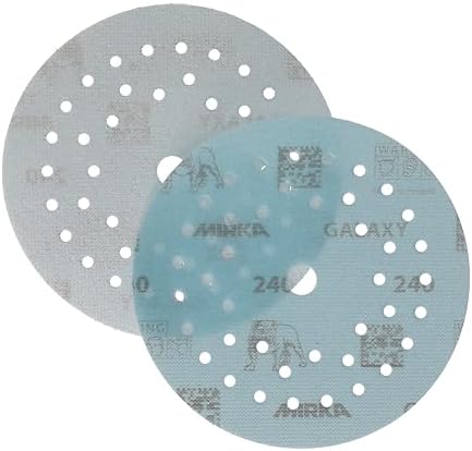 Mirka Galaxy Multifit 5 Inch Ceramic Sandpaper 240 Grit Hook & Loop 50 Pack