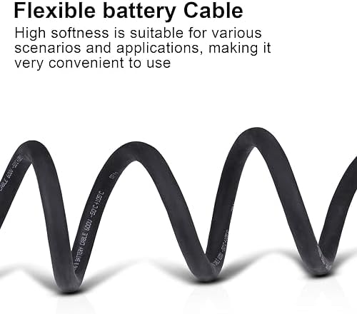 4/0 Gauge Battery Cable,20FT Black 4/0 AWG Pure Copper Wire Welding Cable, for Automotive, Battery, Solar and Generator, Standard USA OFC Wire