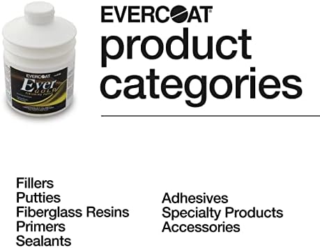 Evercoat EverGold Finishing Putty for Fiberglass, Aluminum, Steel, Sanded Body Filler & More - 30 Fl Oz
