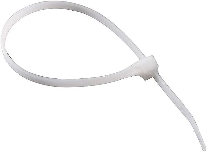 Gardner Bender 46-308 DoubleLock Cable Tie, 8 inch, 75 lb, Electrical Wire and Cord Management, Nylon Zip Tie, 100 Pk, Natural White
