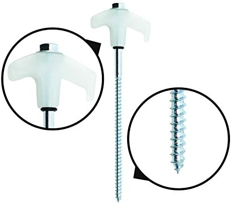 Outback Element® - 15 Tent Stakes Heavy Duty with Glow in the Dark Heads + Bonus Canvas Carry Pouch and Hex Drill Bit