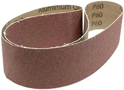 Benchmark Abrasives 2" x 36" Aluminum Oxide Sanding Belts for Grinding Deburring Polishing Rust Removal on Metal, Stainless Steel, and Carbon Steel, Use with Belt Disc Sander (6 Pack) - (80 Grit)