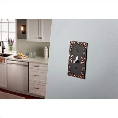 Franklin Brass Classic Lace (3-Pack) Decorative Light Switch Cover Wall Plate Brushed Nickel 1-Gang Wall Plate Switch/Toggle Plate Guards Electrical Outlet Covers W35070V-SN-C