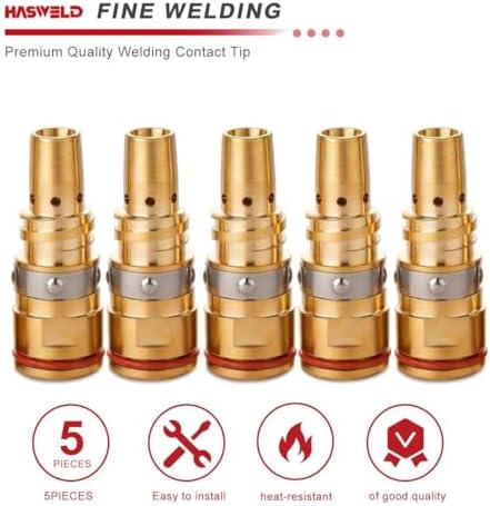 5-PK Gas Diffuser D-MA250 Replacement for Miller AccuLock MDX-250 AccuLock S Mig Guns Millermatic 212,235,250,251,252,255 Mig Welder