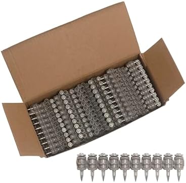 1000x Collated Concrete Nails 7/8 Inch (22mm) for Hilti BX 3 (BX3) Cordless Concrete Nailer, B3 MX Collated Strip, Full Round Head Hardened Steel Pins for Metal Track, Drywall & Concrete