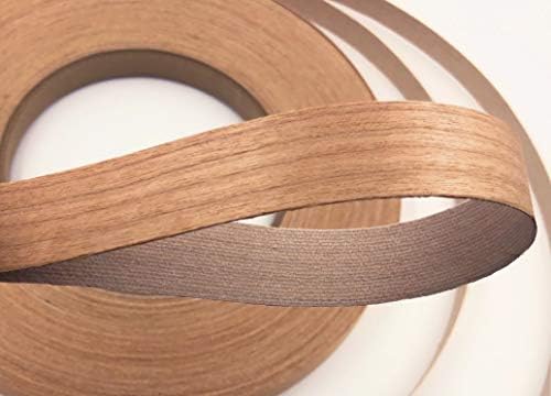 Edge Supply Cherry 2 in x 250 ft Roll – Pre-Glued Iron On Wood Veneer Tape – Wood Veneer Edge Banding Tape with Hot Melt Adhesive, Smooth Sanded Finish Ideal for Furniture & DIY, Made in USA
