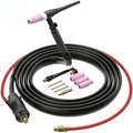 WP-17V TIG Welding Torch 150Amp Air Cooled Lift TIG Torch 13FT, 10-25mm² Quick Connector, 5/8"-18 Gas Fitting