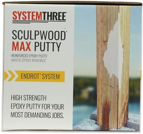 System Three SculpWood Max Putty Epoxy Wood Filler, 2 Gallon Kit