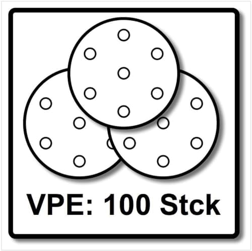 Festool 497369 Granat P180 Grit RO 90 3-1/2-Inch (90mm) Diameter Abrasive Sanding Discs, 100-Pack