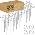 Heavy Duty Landscape Staples, 200 Pcs 6-Inch G-Shaped Thickened Galvanized Garden Fabric Staples,Rust-Resistant Ground Cover Pins for Weed Barrier, Erosion Control & Landscaping Projects