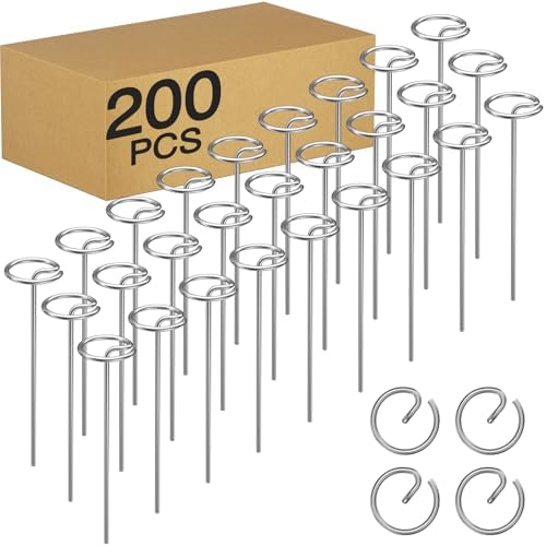 Heavy Duty Landscape Staples, 200 Pcs 6-Inch G-Shaped Thickened Galvanized Garden Fabric Staples,Rust-Resistant Ground Cover Pins for Weed Barrier, Erosion Control & Landscaping Projects