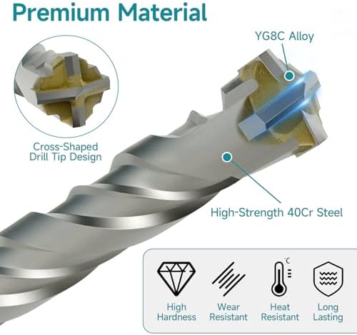 5/16 Inch x 12.2 Inch SDS Plus Rotary Hammer Drill Bit