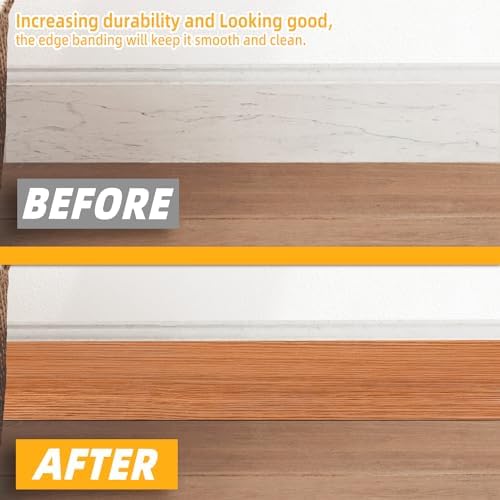GSCIT Club Wood Grain Repair Tape, 2.4 inch X 25ft Self Adhesive Red Oak Grain Repair Patch for Tables, Chairs, Baseboards, Doors, Windows, Floors, Handicraft DIY.