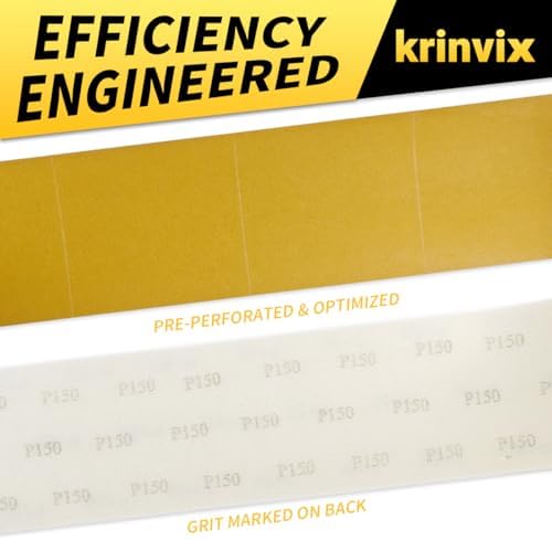 Pre-Cut Foam Back Sanding Sheets Roll, 4.5" x 27 Yards - 200 Perforated Sheets, 180 Grit Flexible Hand Sanding Paper for Wood, Metal, Auto Body, Paint, Curved Surface