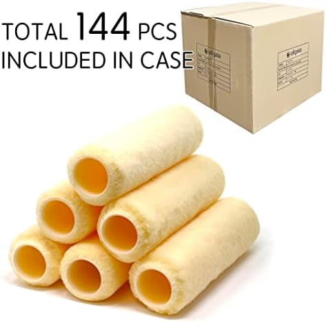 Allgala 144 Piece Case Lot 9 Inch Shedless Premium Paint Roller Covers - TH10309