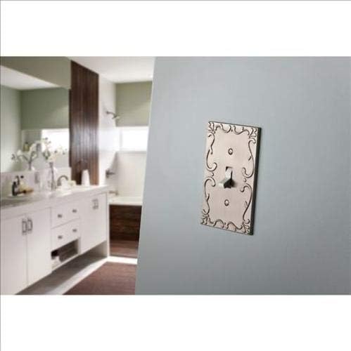 Franklin Brass Classic Lace (3-Pack) Decorative Light Switch Cover Wall Plate Brushed Nickel 1-Gang Wall Plate Switch/Toggle Plate Guards Electrical Outlet Covers W35070V-SN-C