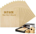 Juexica 36 Pcs 16" X 16"X 1/8" Basswood Plywood Sheets for Laser Cutting