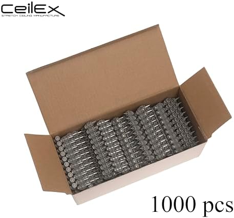 1000x Collated Concrete Nails 3/4 Inch (19mm) for Hilti BX 3 (BX3) Cordless Concrete Nailer, B3 MX Collated Strip, Full Round Head Hardened Steel Pins for Metal Track, Drywall & Concrete