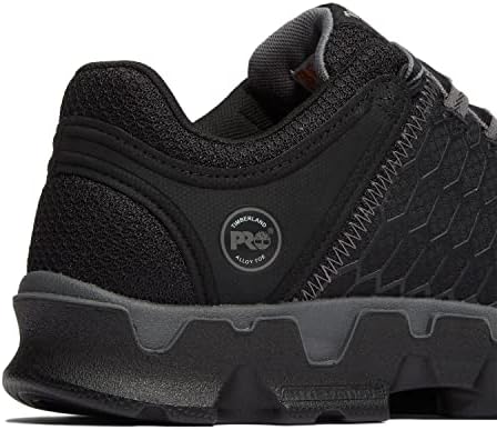 Timberland PRO Men's Powertrain Sport Alloy Safety Toe Industrial Athletic Work Shoe, Black/Grey-2024 New, 7.5 W