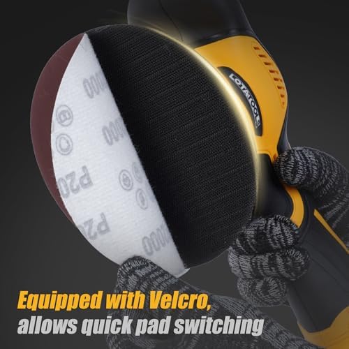 Cordless Car Polisher for Car Detailing Compatible, Yellow